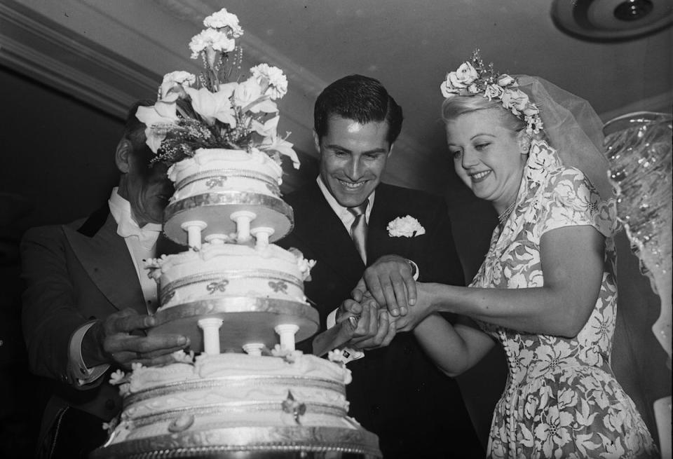 Angela Lansbury gets married (1949)