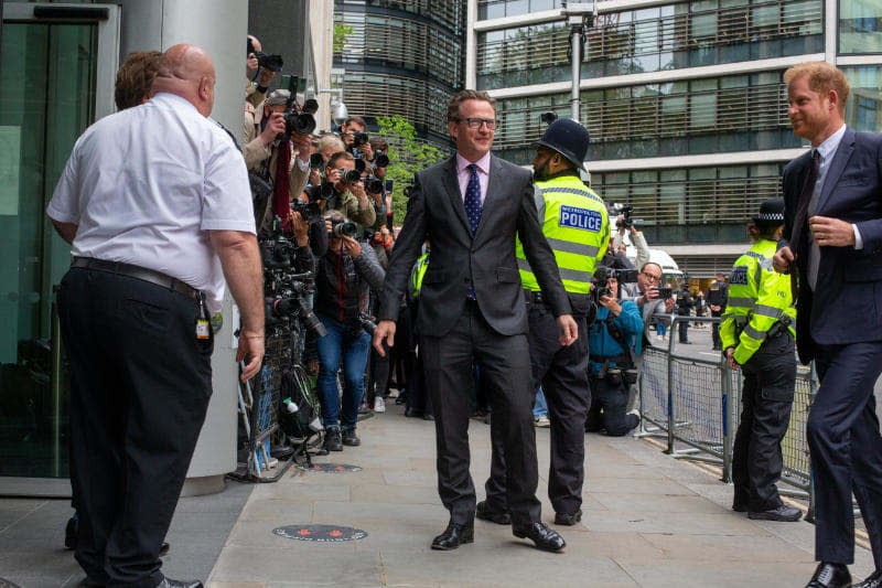 El príncipe Harry en el Tribunal Superior de Londres