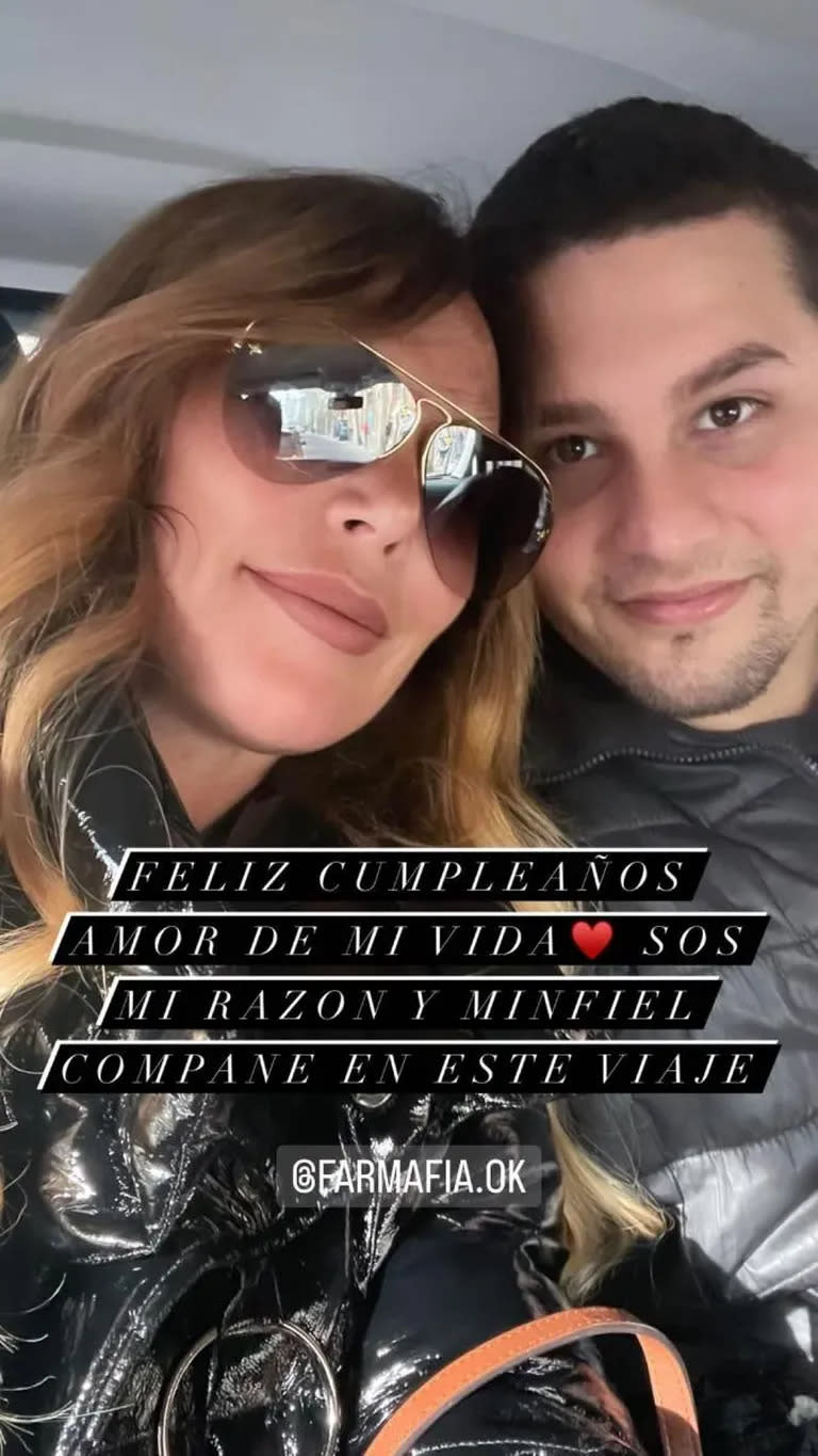 La historia que compartió Celina Rucci dedicada a su hijo Uciel, quien cumplió 27 años. Foto/Instagram: @celinarucciok