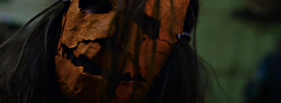 Michael Myers wears an orange mask in Rob Zombie's "Halloween"