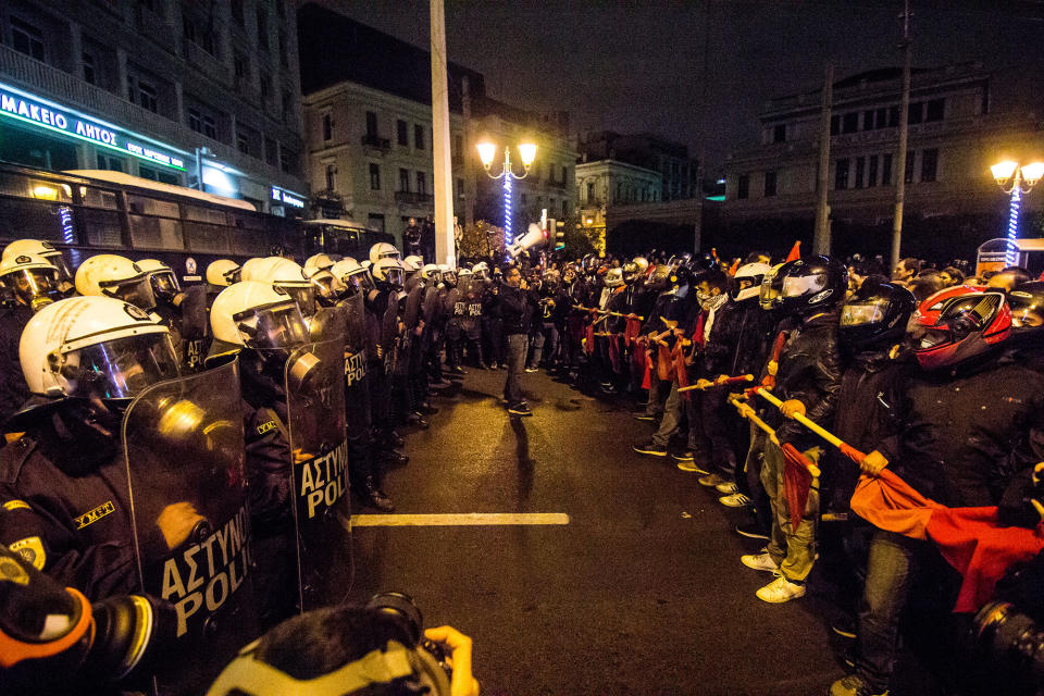 Greeks protest Obama’s visit