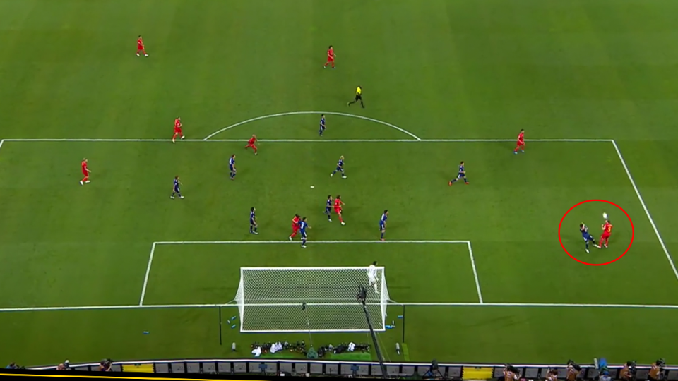 Belgium’s Jan Vertonghen scored an “impossible” goal. Pic: Optus