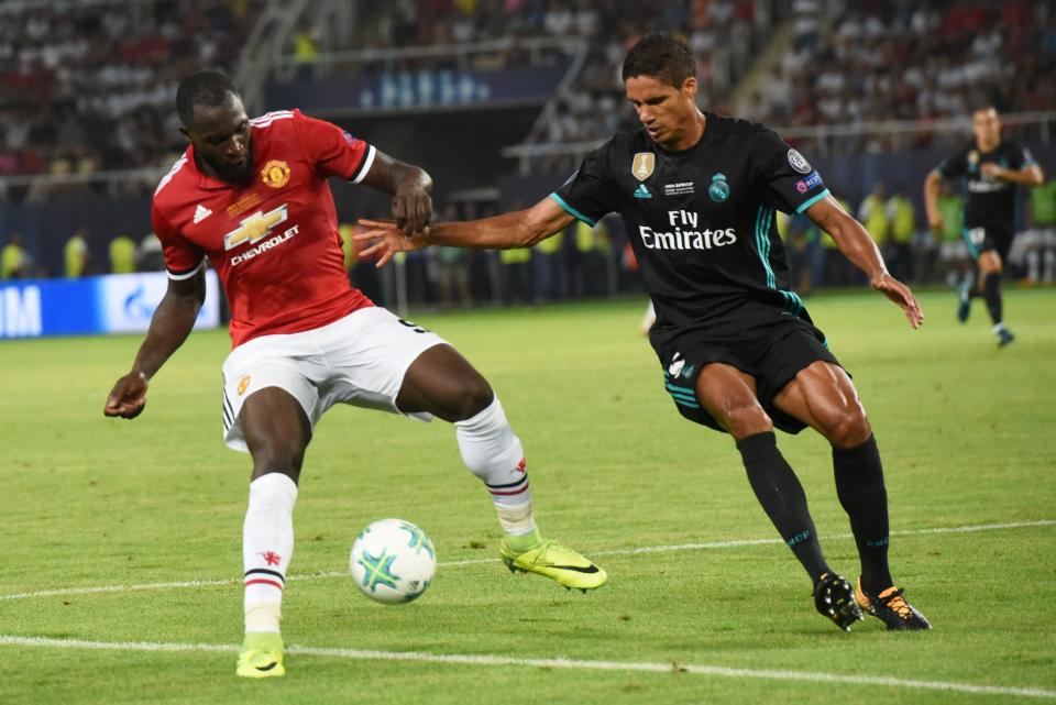 Romelu Lukaku and Raphael Varane.