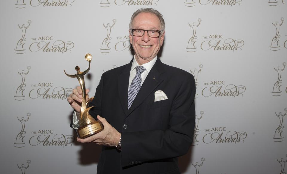 DOHA, QATAR - NOVEMBER 15:  ANOC Award for the Success of Rio 2016: Carlos Arthur Nuzman (Brazil) during The ANOC Awards 2016 at the The Qatar National Convention Centre (QNCC) on November 15, 2016 in Doha,Qatar. (Photo by Steve Welsh Getty Images for ANOC)