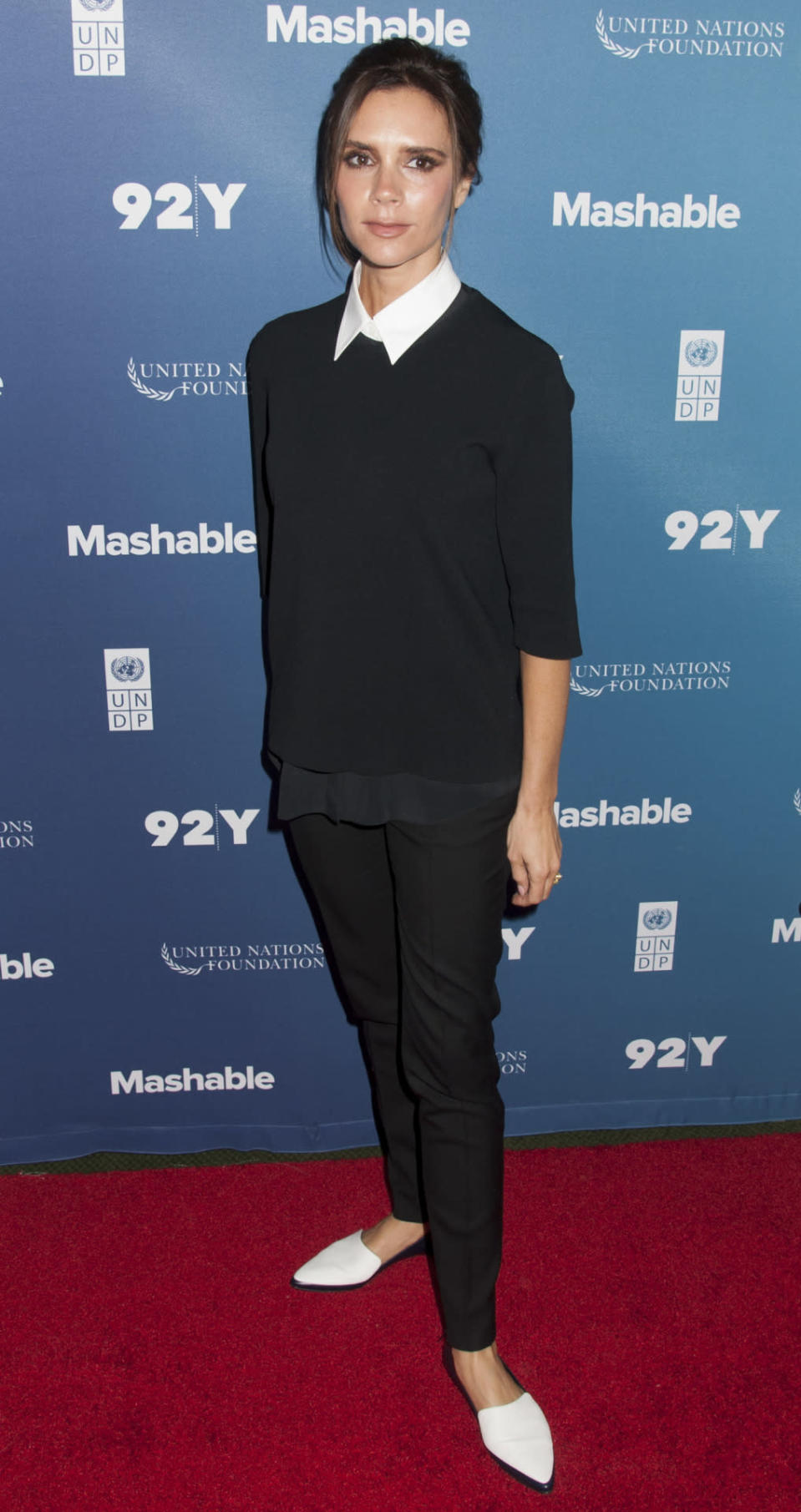 Victoria Beckham at the 2015 Social Good Summit, September 27, 2015