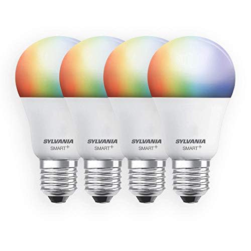 SYLVANIA Smart+ Wi-Fi Full Color Dimmable A19 LED Light Bulb, CRI 90+, 60W Equivalent, Compatib…