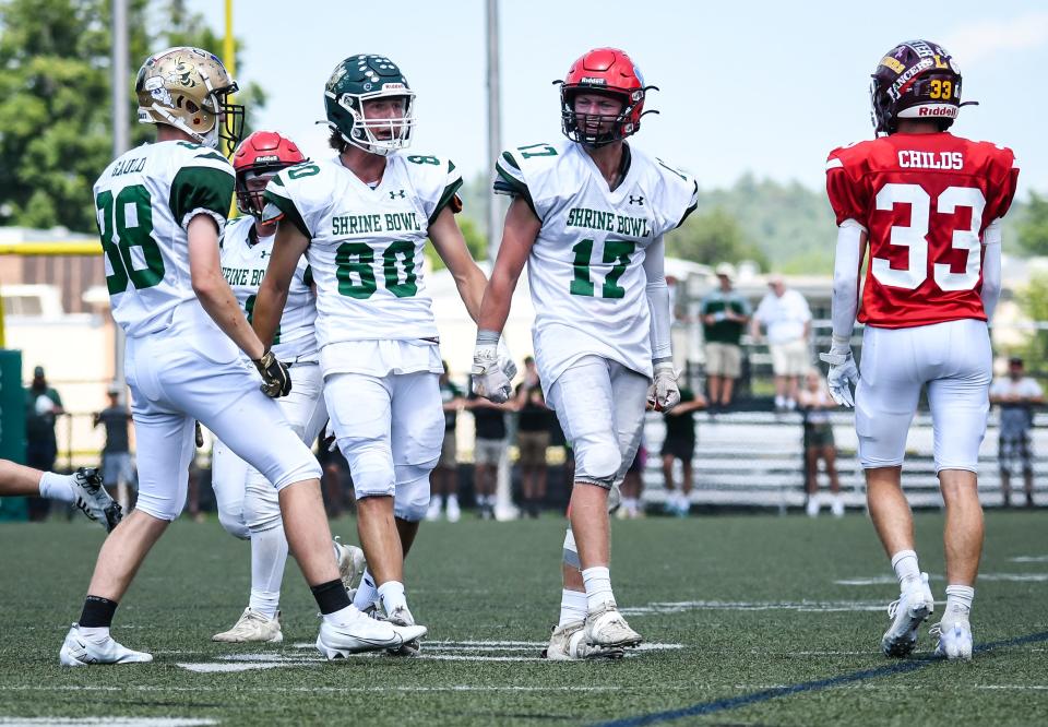 Athletes compete in the 69th annual Shrine Maple Sugar Bowl at Castleton University's Dave Wolk Stadium on Saturday, Aug. 6, 2022. (Photo by Michael Beniash)