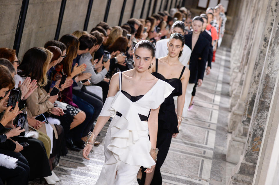 Thin models from the Fall/Winter 2017 Proenza Schouler show. (Photo: Getty Images)