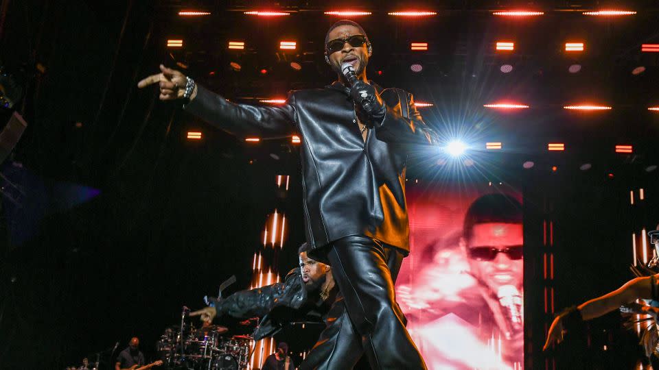 Usher performs in Las Vegas in 2023. - Aaron J. Thornton/WireImage/Getty Images