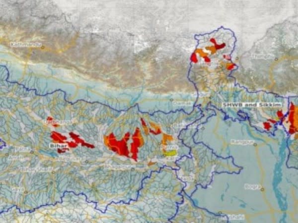 IMD has issued 12 hours flash flood guidance for East Bihar and Sub-Himalayan West Bengal. (Photo source - Central Water Commission) 