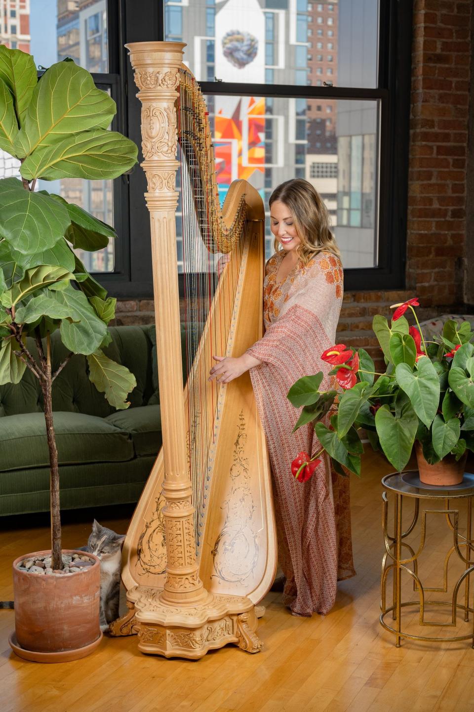 Julia Coronelli is the Milwaukee Symphony's principal harpist.