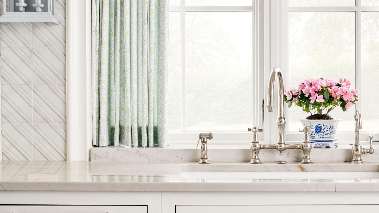 mint kitchen curtains