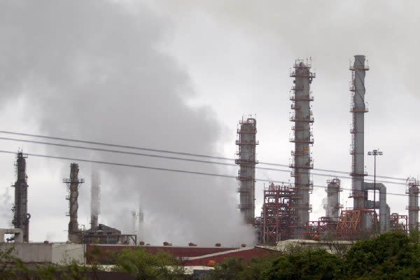 Refinería de Pemex en Cadereyta, Nuevo León.