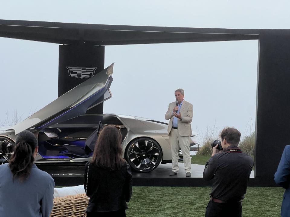 GM President Mark Reuss from an event showing off the new Cadillac Opulent Velocity concept (credit: Pras Subramanian)