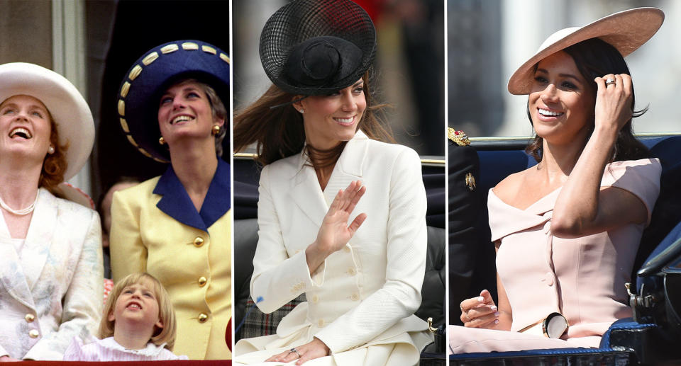 All the best regal fashion from Trooping the Colour over the years