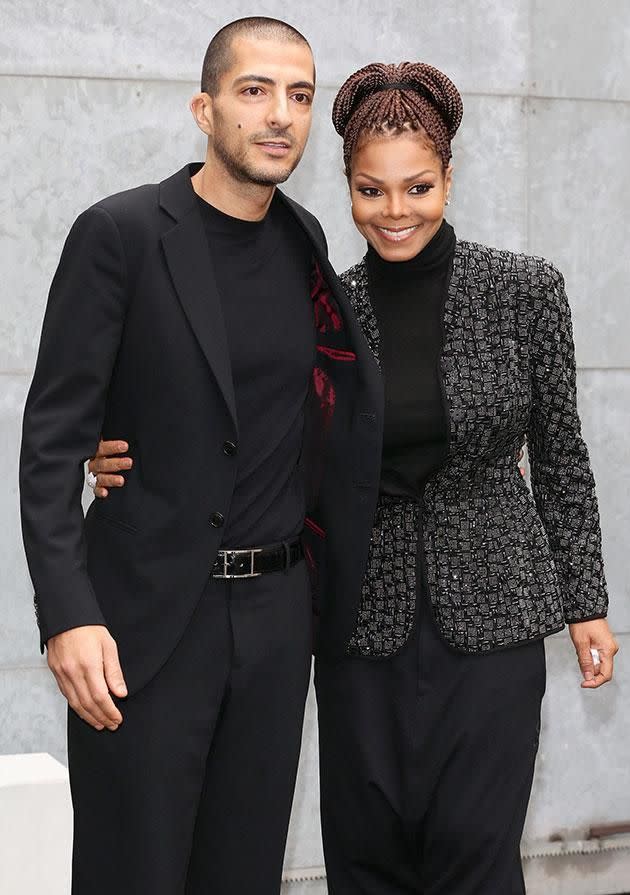 Janet with her husband. Source: Getty Images.