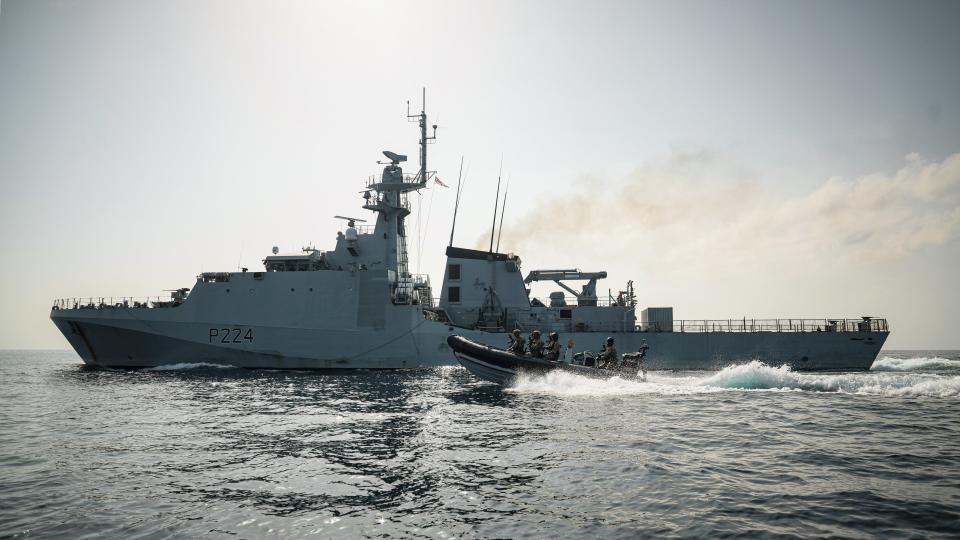 HMS Trent is travelling to help those affected by Hurricane Beryl. (LPhot Matt Bradley/Ministry of Defence/PA Wire)