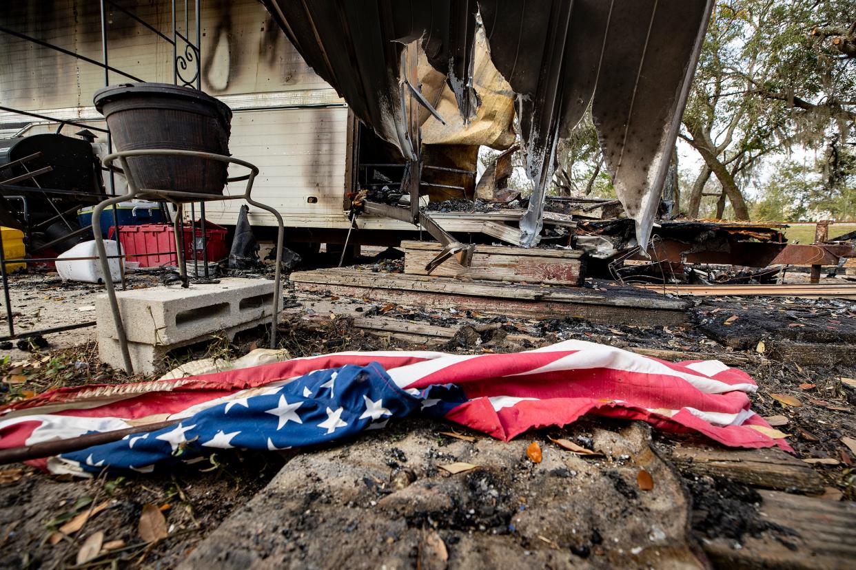 One person was found dead, along with some pets, early Monday morning after Polk County firefighters extinguished a mobile home fire in the Lakeview RV Park in Lake Alfred.
