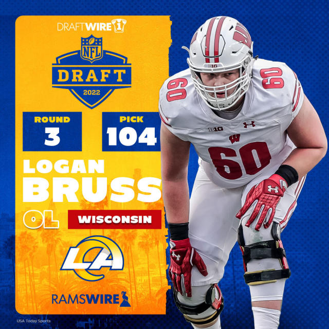 Wisconsin OL Logan Bruss becomes first Los Angeles Rams selection