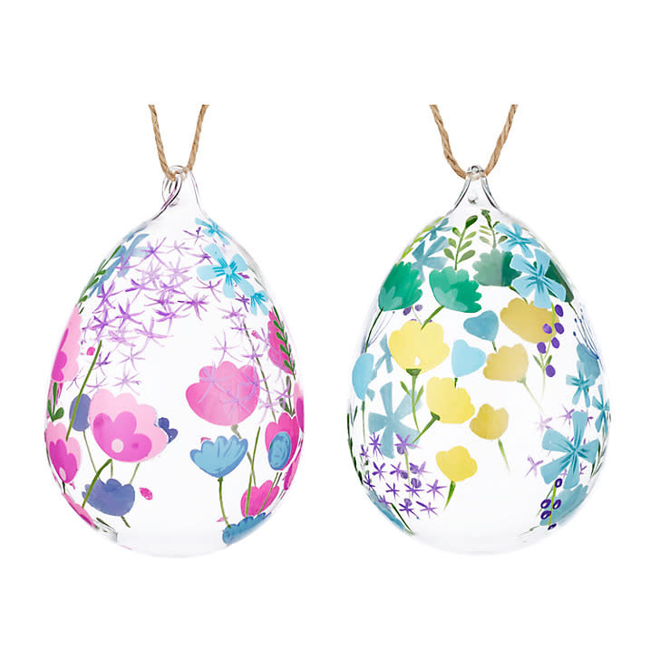 Glass Egg Baubles, £5, John Lewis