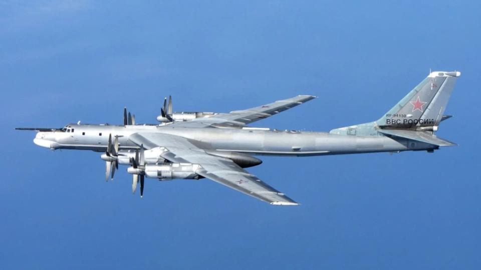 A stock picture of a Russian Tu-95MS bomber. <em>Crown Copyright</em>