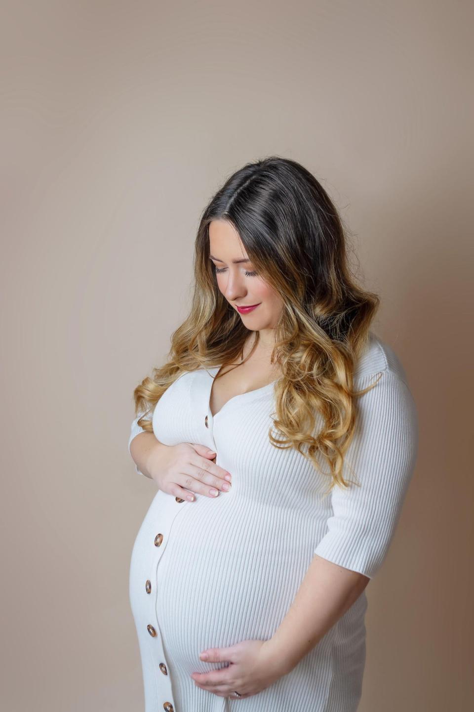 Ms Chatterton spoke about her inability to enjoy being a new mother to her firstborn child as perhaps the hardest part of her whole experience (Bella Photography)