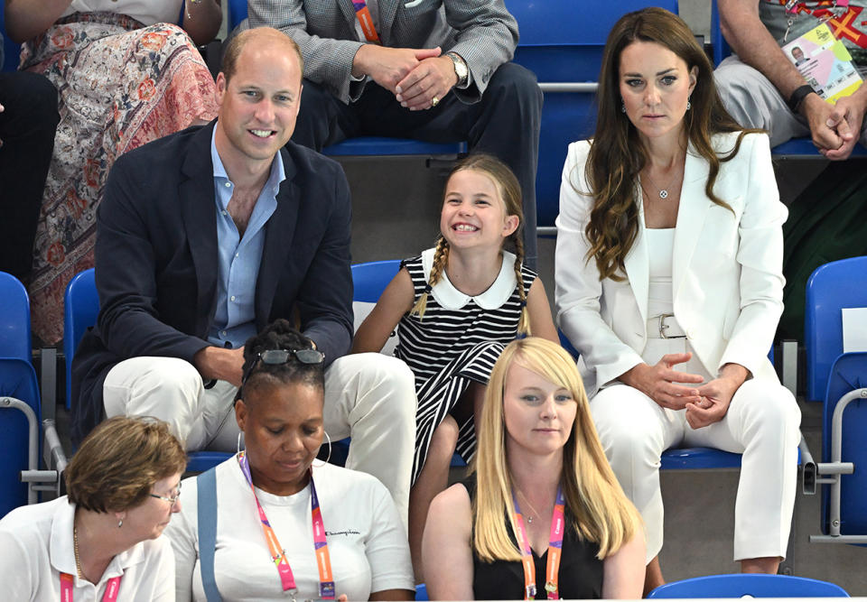 Prince William, Princess Charlotte and Kate Middleton