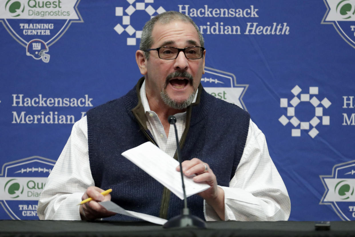 Dave Gettleman swears he has a plan. We just don't know what it is. (AP)
