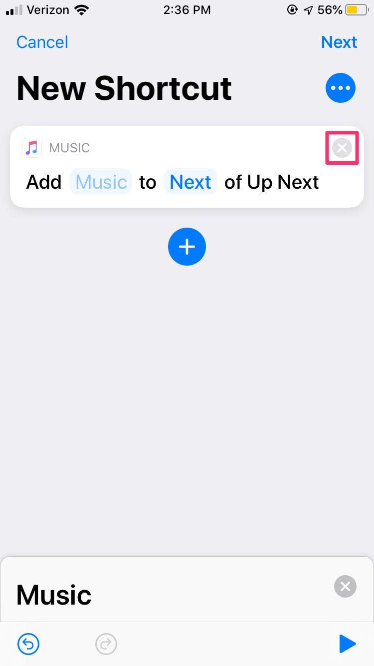 How to create shortcut iOS 13