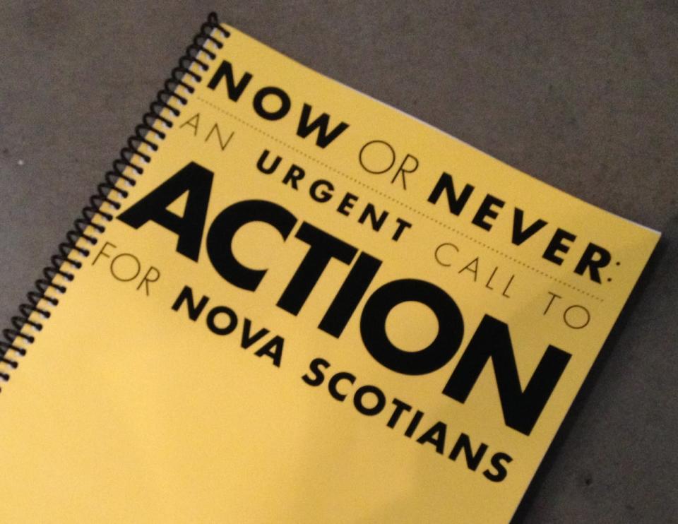 The 2014 report titled Now Or Never set ambitious targets for Nova Scotians, including increasing immigration, growing the number of business startups, doubling tourism revenues and increasing exports.