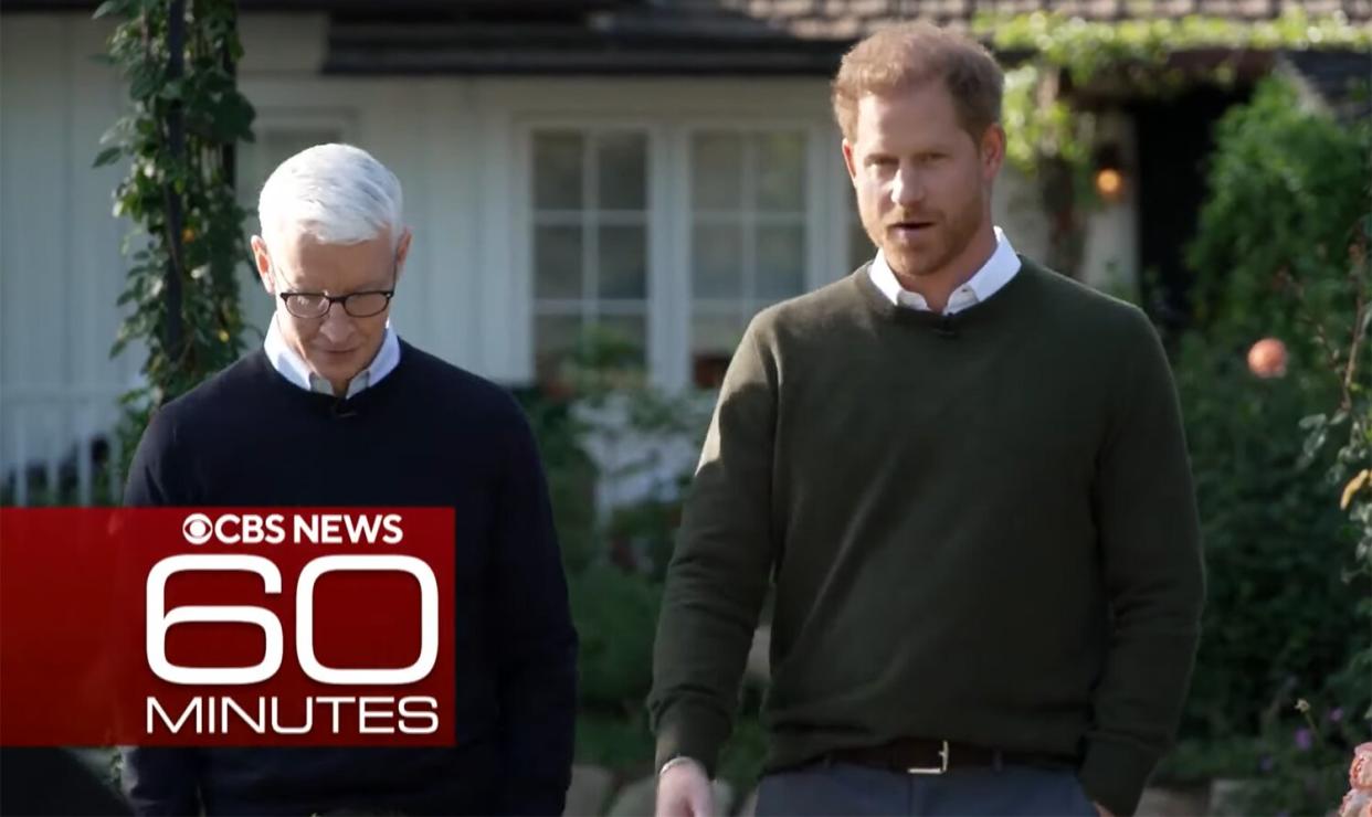 Prince Harry to appear on 60 Minutes next Sunday