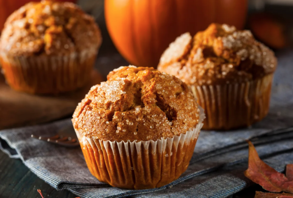 <p>Alice Knisley Mattias</p><p>Dorie Greenspan provides the perfect pairing for crisp weather with her skinny pumpkin muffins recipe that captures the flavors of fall with notes of cinnamon and spicy ginger, brown sugar and the taste of pumpkin. </p><p><strong>Get the recipe: <em><a href="https://parade.com/1282269/aliceknisleymatthias-2/skinny-pumpkin-muffins/" rel="nofollow noopener" target="_blank" data-ylk="slk:Dorie Greenspan's Skinny Pumpkin Muffins;elm:context_link;itc:0;sec:content-canvas" class="link ">Dorie Greenspan's Skinny Pumpkin Muffins</a></em></strong></p>
