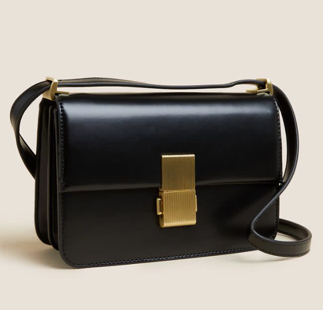 marks and spencer black crossbody bag 