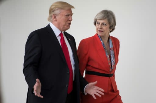 British Prime Minister Theresa May visited US President Donald Trump at the White House in January