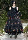 <b>Chanel SS13: </b>Gothic fashion wasn't the only look on the runway, with billowing gowns all featuring.<br><br>© Reuters