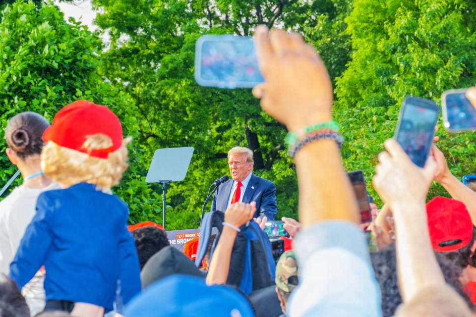 During the meeting, Trump spoke at length about his business career in New York.  (Lucia Buricelli for NBC News)