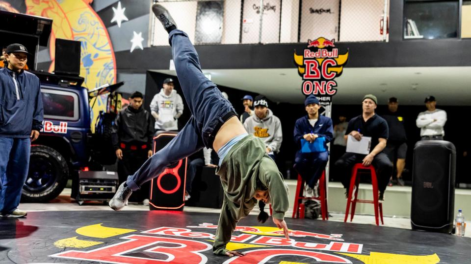 A b-girl competes to qualify for the Red Bull BC One World Final