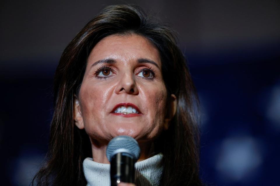 Republica presidential candidate Nikki Haley said she had been targeted twice by ‘swatting’ callouts in recent weeks (REUTERS)