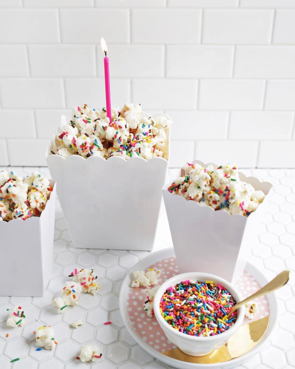 Her Mouth-Watering Recipe for Cake Batter Popcorn