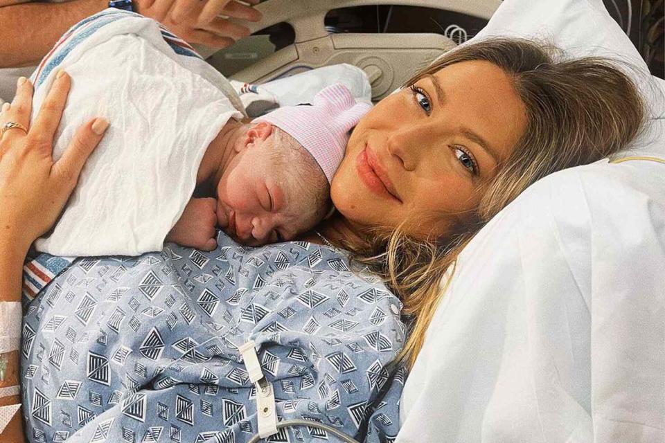 <p>Stassi Schroeder/Instagram</p> Stassi Schroeder and son Messer Rhys Clark