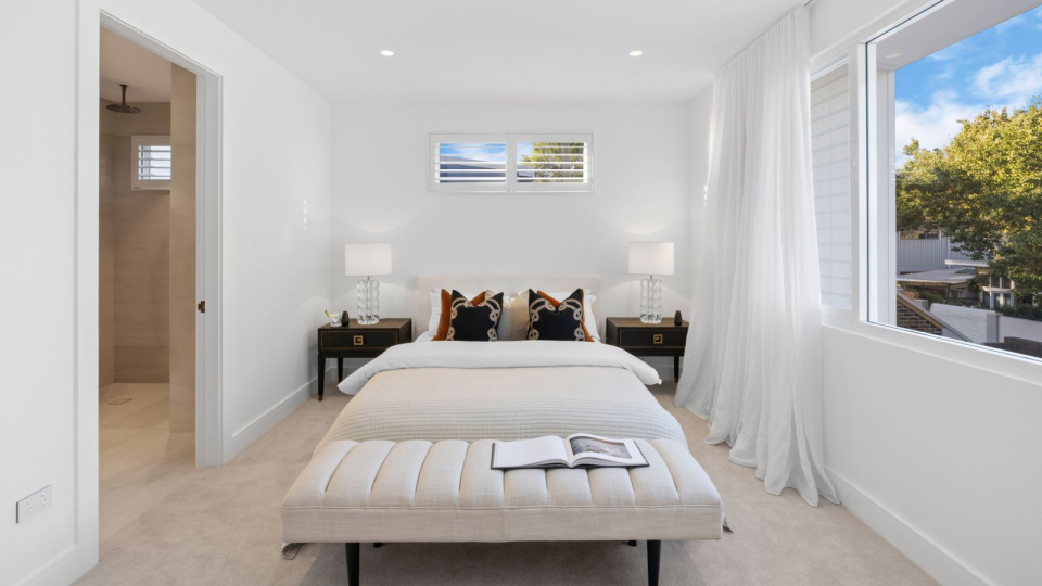 The bedroom of the Erskineville that sold for $4.2 million.