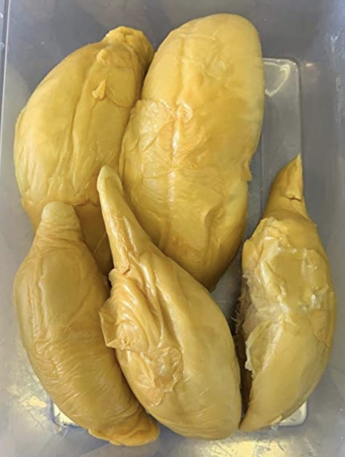 Fresh Durian Delivery D13 x 800g (freshly packed durian) without shell, S$39.90. PHOTO: Amazon