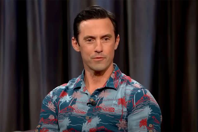 Milo Ventimiglia on "Jimmy Kimmel Live" in 2024