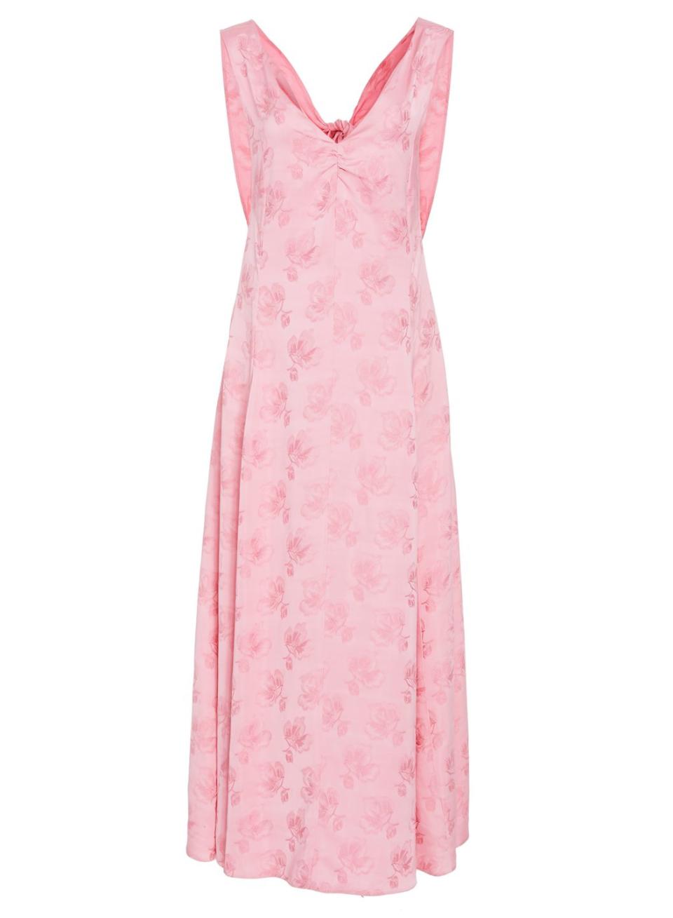<p>Be pretty in pink with this slinky dress from Alexa Chung's fashion label – perfect for those spring weddings.</p><p><em>Sheath dress, £570, AlexaChung at Moda Operandi</em></p><p><a rel="nofollow noopener" href="https://www.modaoperandi.com/alexachung-r18/cutout-back-sheath-dress" target="_blank" data-ylk="slk:BUY NOW" class="link ">BUY NOW</a><br></p>