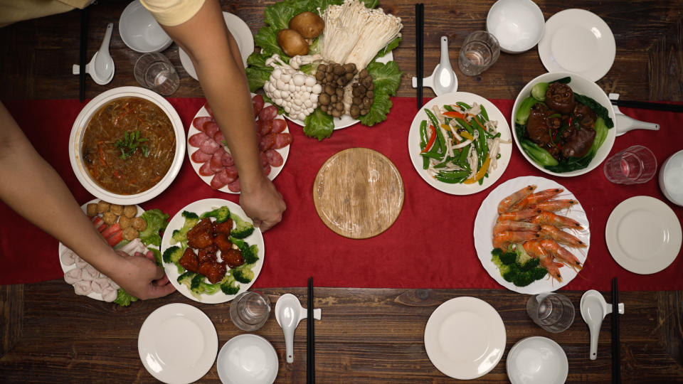 年夜飯，示意圖來源：Getty Images