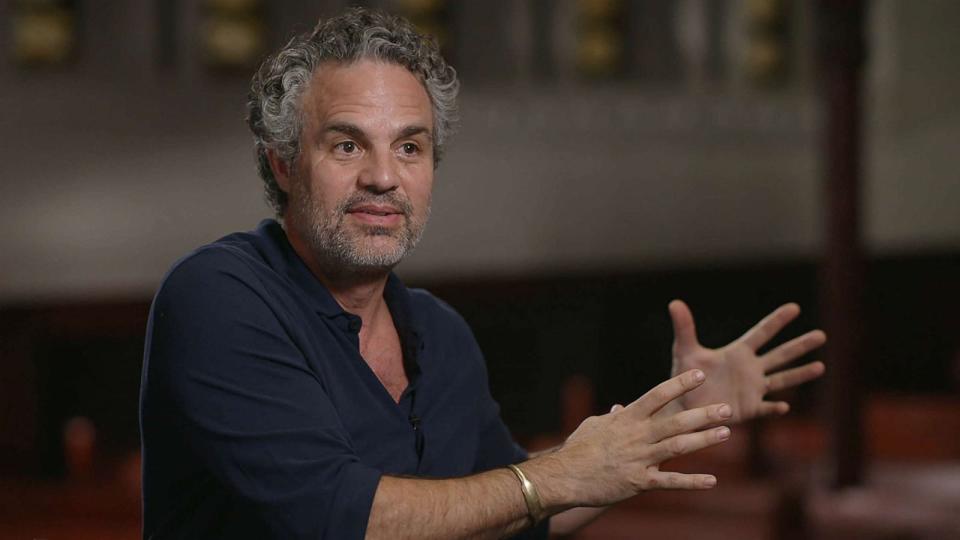 PHOTO: Mark Ruffalo is seen during an interview with ABC News. (ABC News)