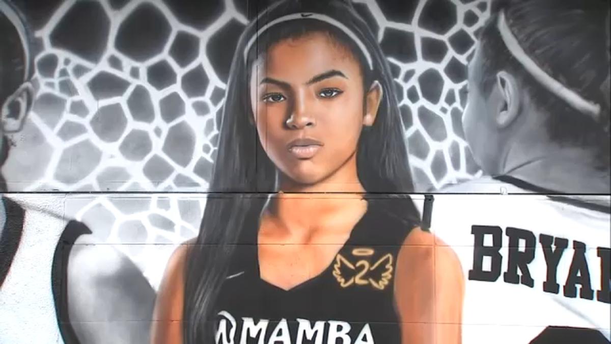 New mural and 'dream' basketball honors Gigi Bryant on her birthday