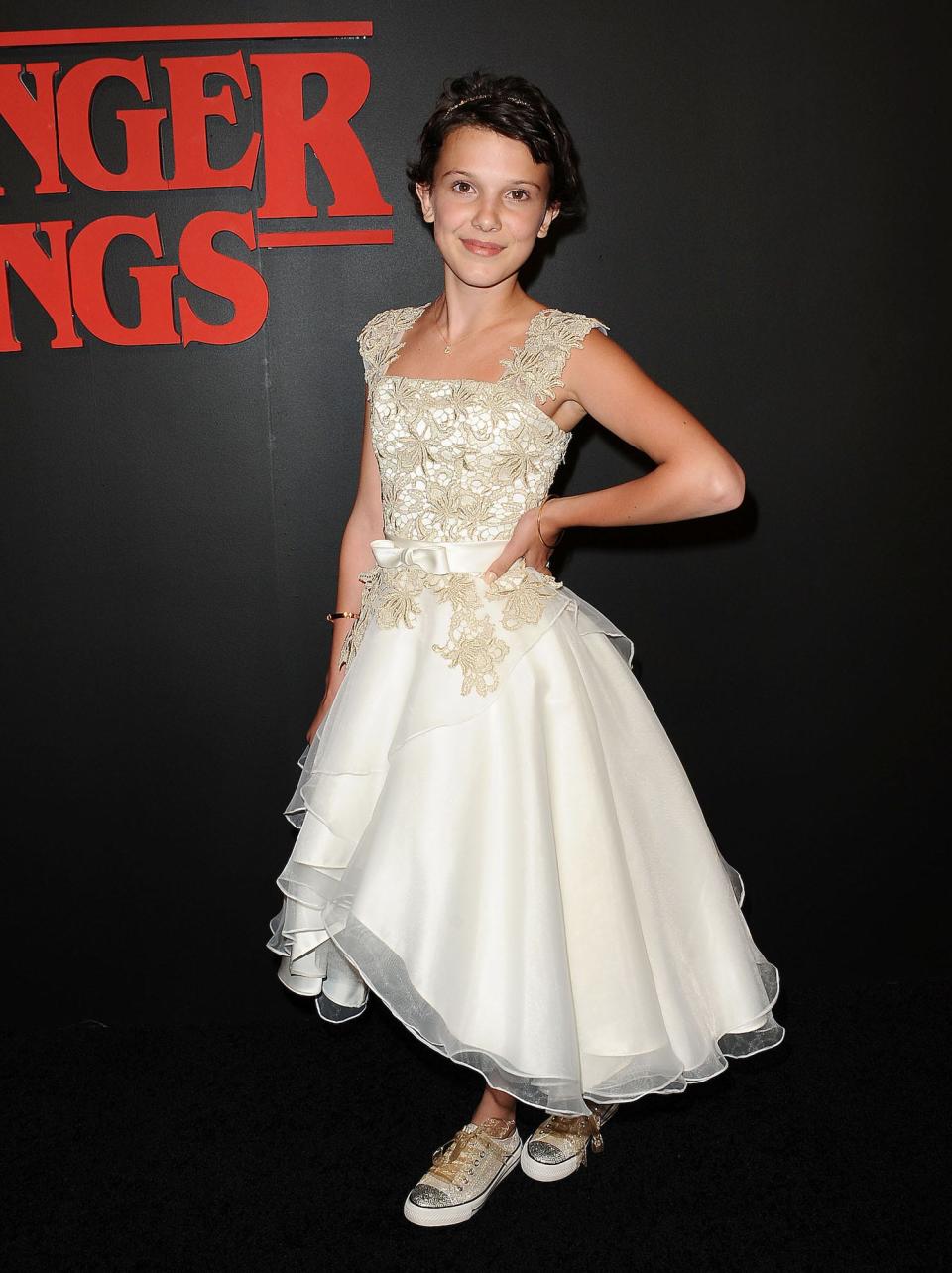 Millie Bobby Brown at the "Stranger Things" premiere in California on July 11, 2016.