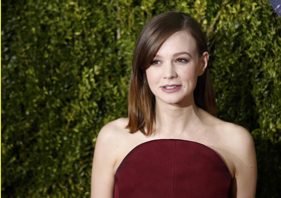 Carey Mulligan, nominated for Best Performance By An Actress In A Leading Role In A Play for "Skylight," arrives for the American Theatre Wing's 69th Annual Tony Awards at the Radio City Music Hall in Manhattan