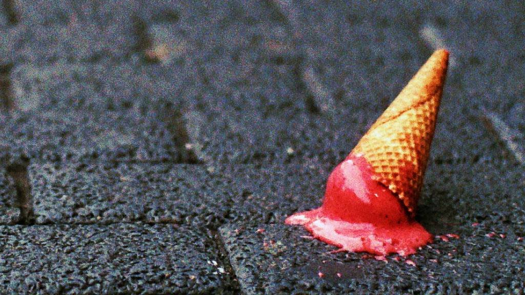 Helado caído (Foto: BBC)